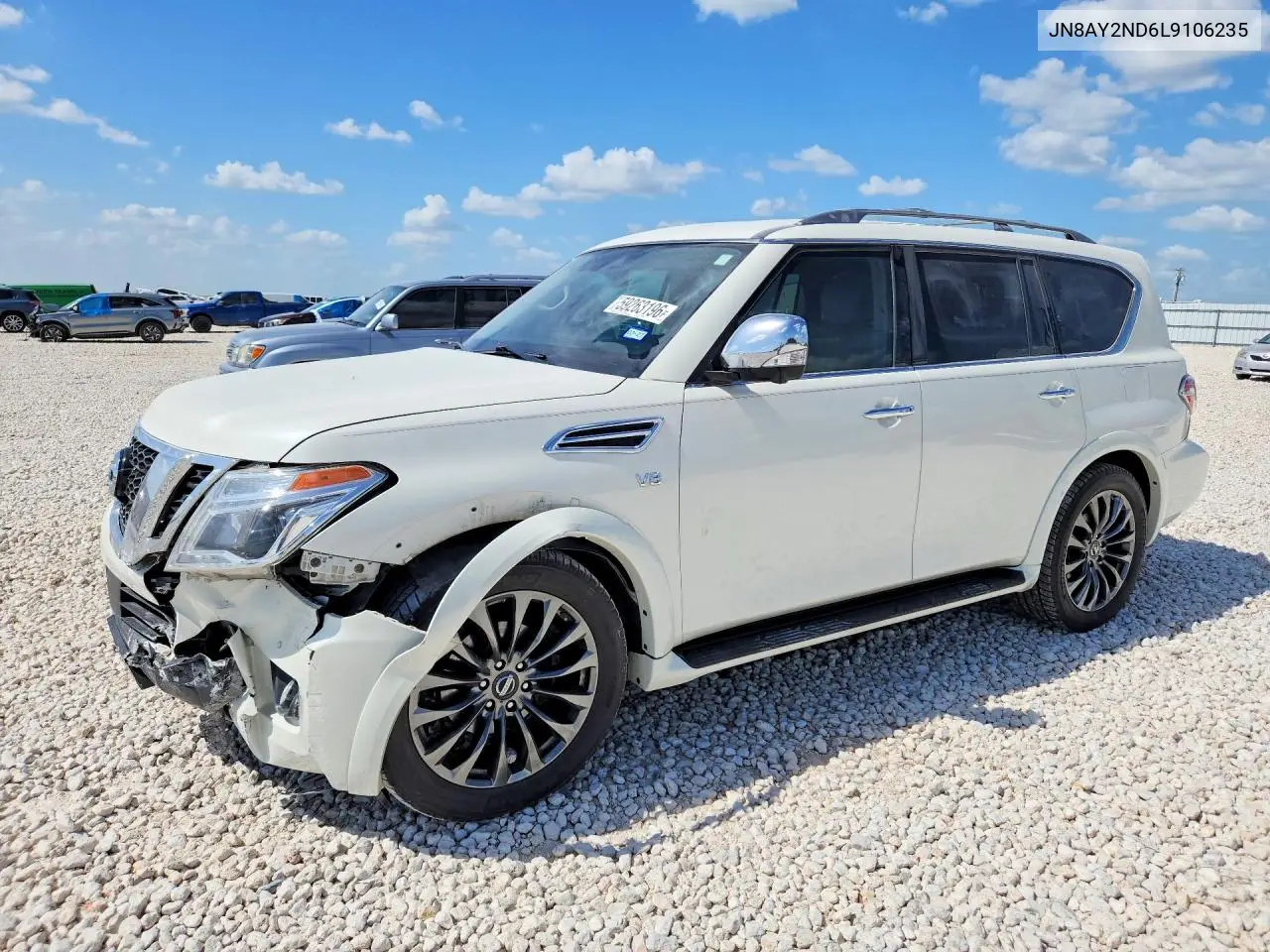 2020 Nissan Armada Platinum VIN: JN8AY2ND6L9106235 Lot: 59263196