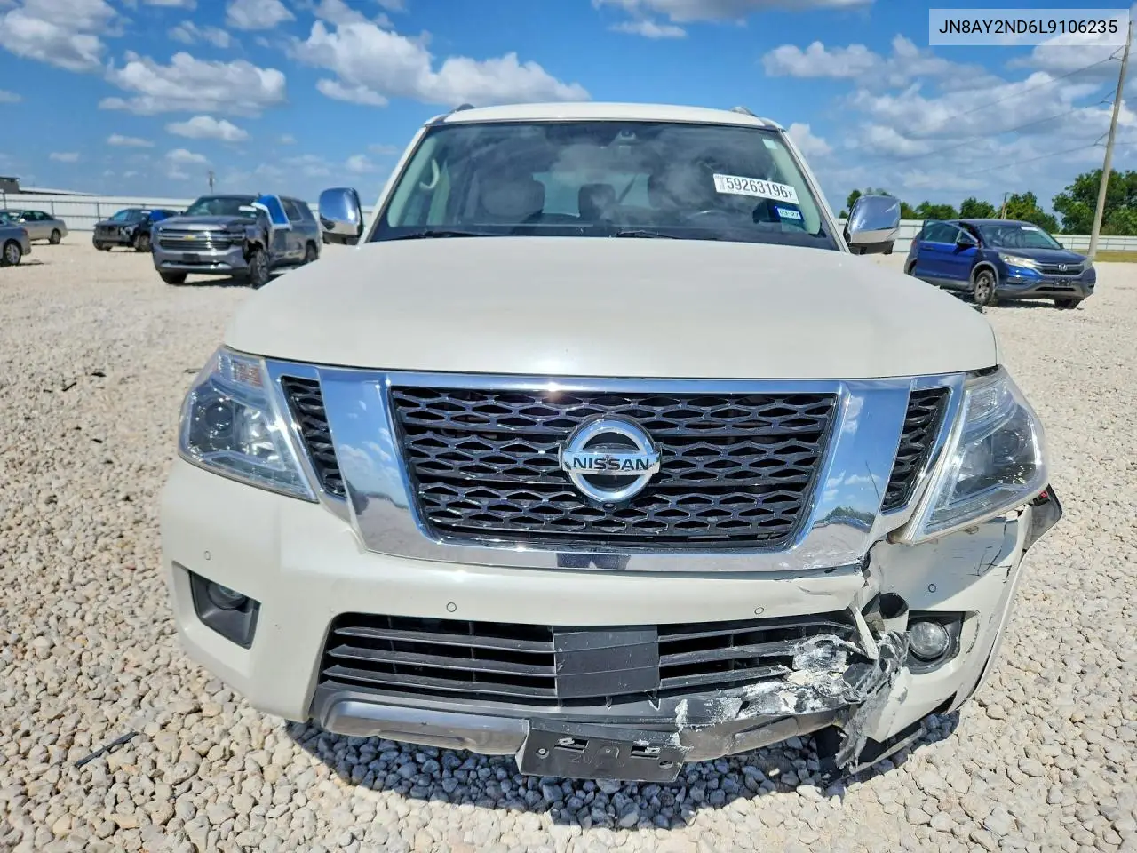 2020 Nissan Armada Platinum VIN: JN8AY2ND6L9106235 Lot: 59263196