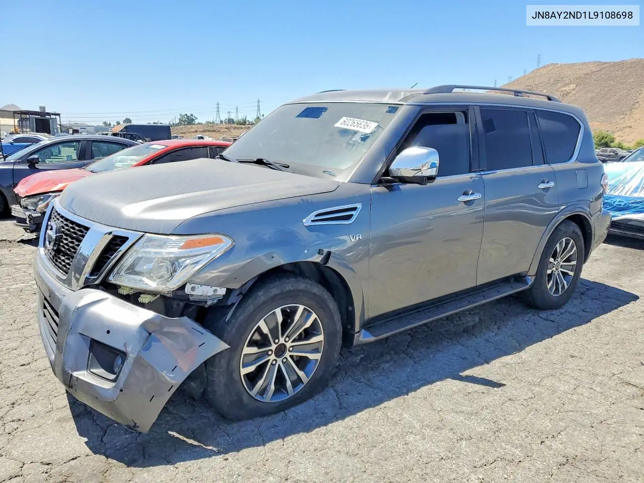 2020 Nissan Armada Sl VIN: JN8AY2ND1L9108698 Lot: 60265636