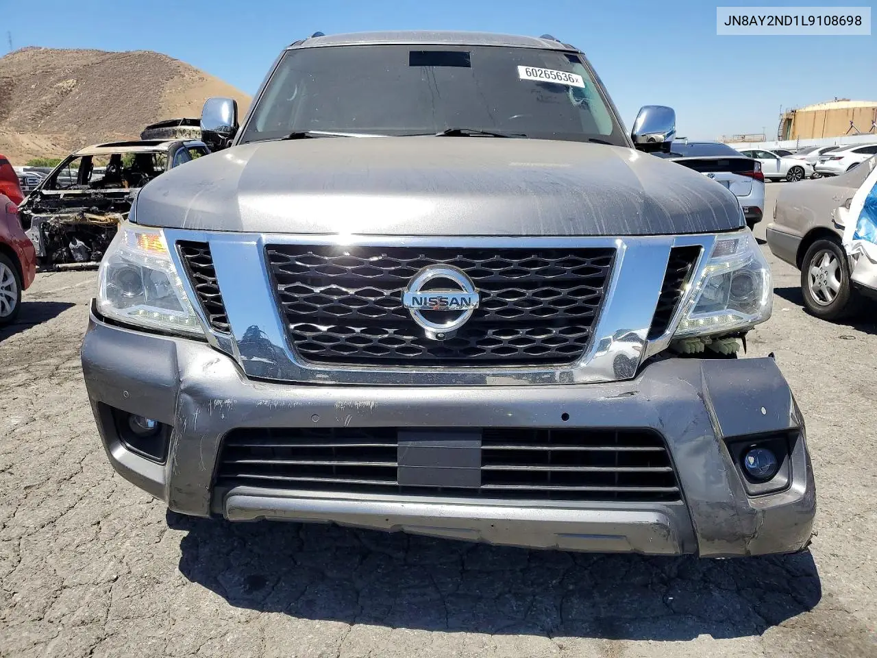 2020 Nissan Armada Sl VIN: JN8AY2ND1L9108698 Lot: 60265636