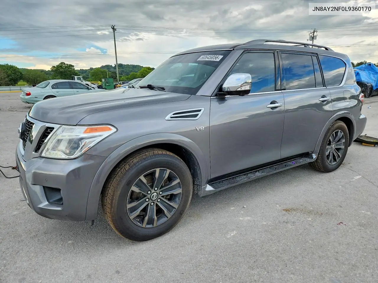 2020 Nissan Armada Platinum VIN: JN8AY2NF0L9360170 Lot: 60645856