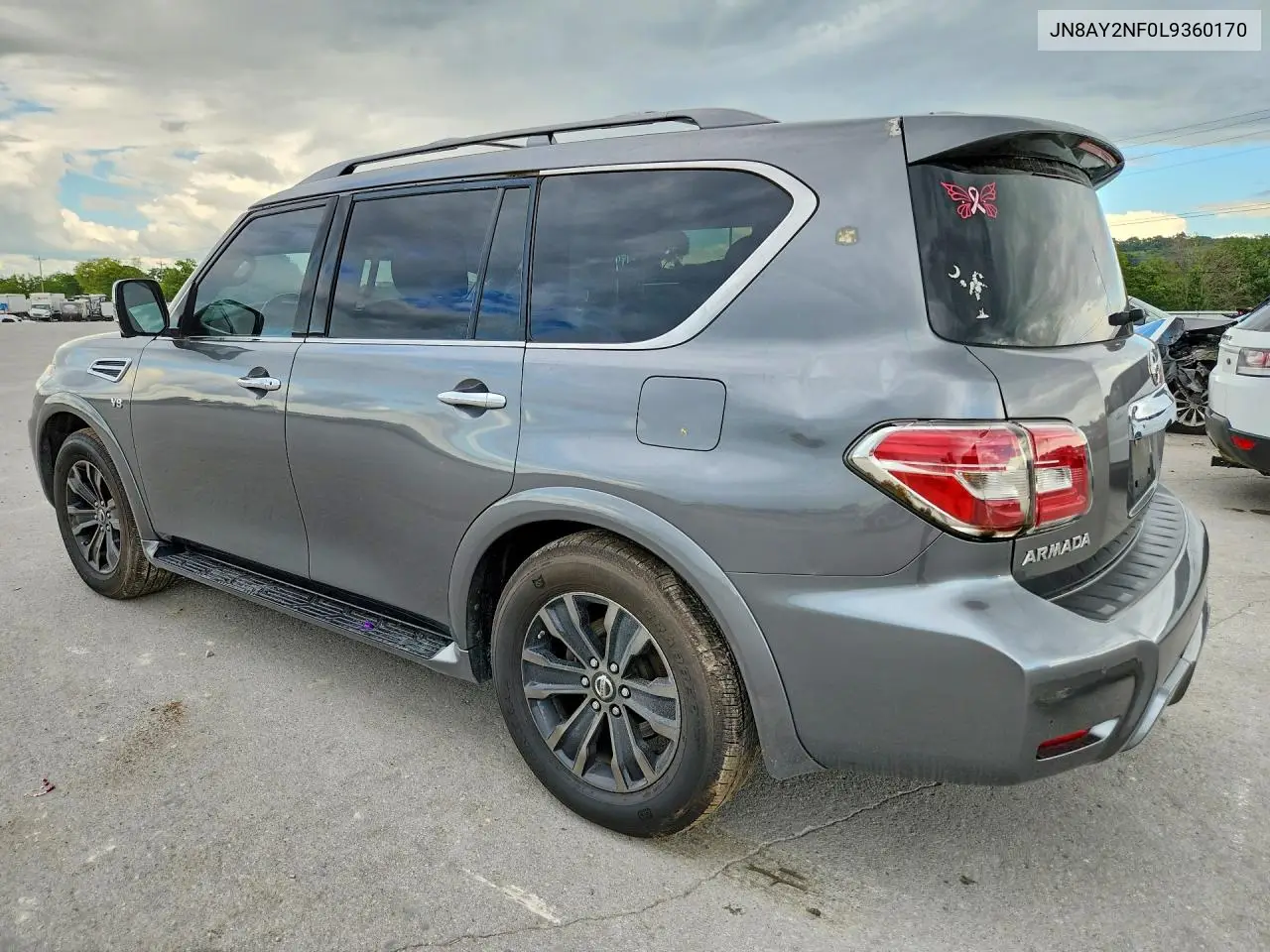 2020 Nissan Armada Platinum VIN: JN8AY2NF0L9360170 Lot: 60645856