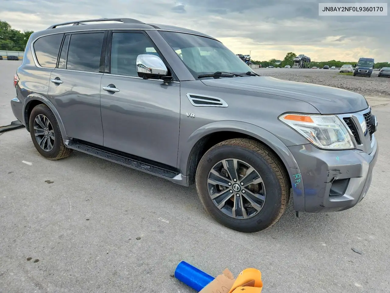 2020 Nissan Armada Platinum VIN: JN8AY2NF0L9360170 Lot: 60645856