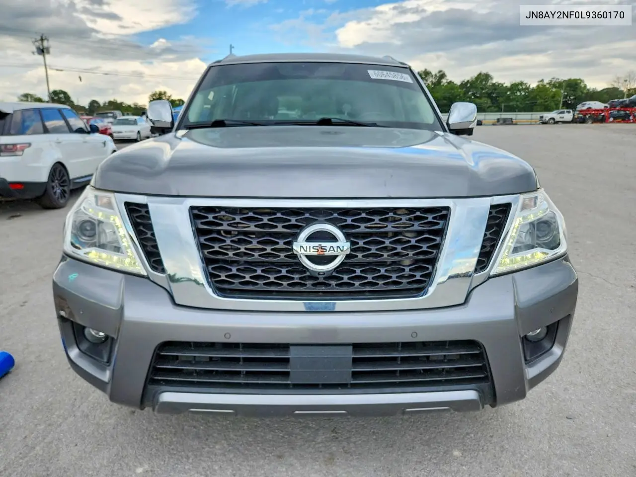 2020 Nissan Armada Platinum VIN: JN8AY2NF0L9360170 Lot: 60645856