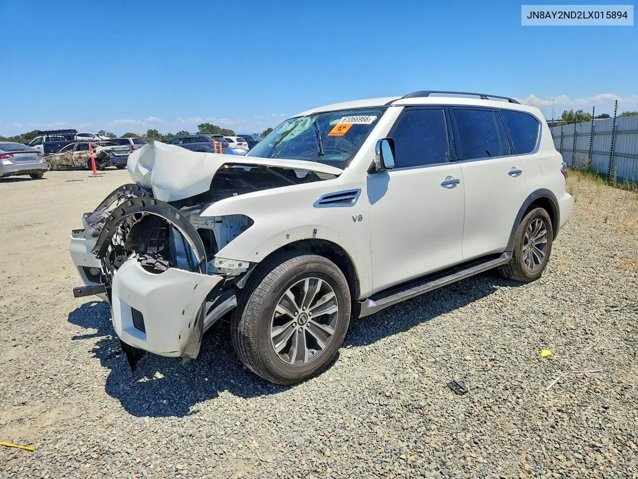 2020 Nissan Armada Sl VIN: JN8AY2ND2LX015894 Lot: 61066966