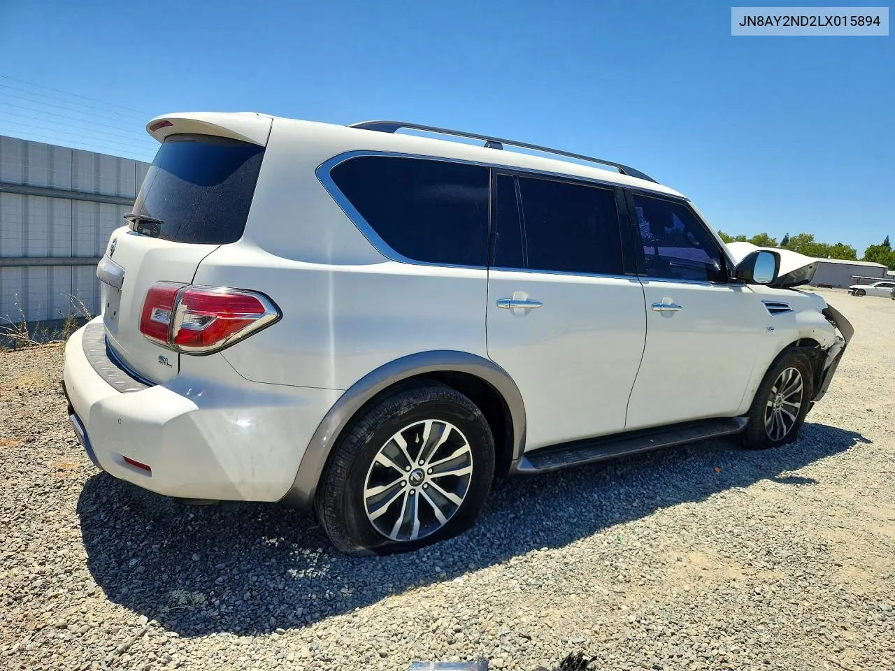 2020 Nissan Armada Sl VIN: JN8AY2ND2LX015894 Lot: 61066966