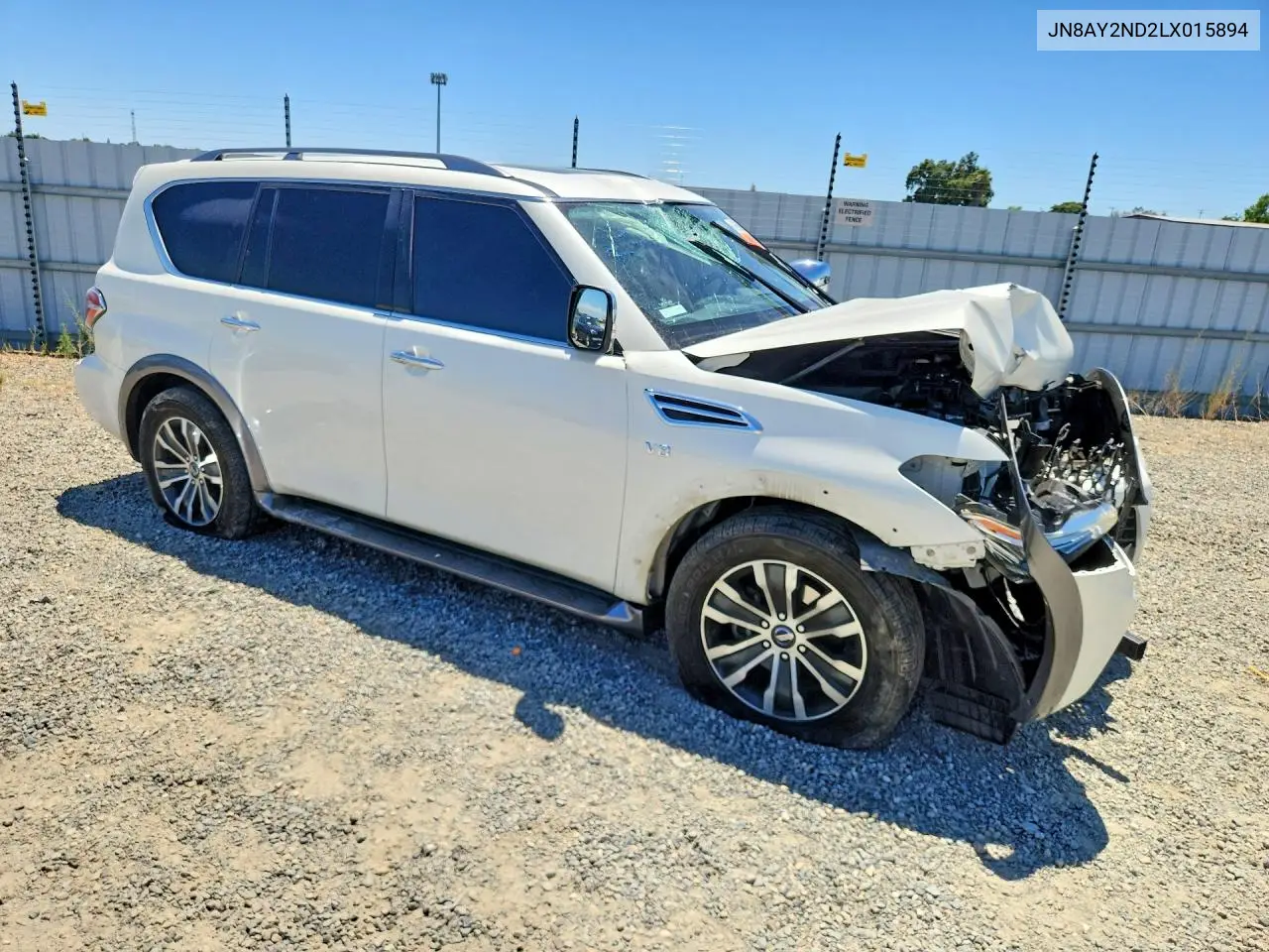 2020 Nissan Armada Sl VIN: JN8AY2ND2LX015894 Lot: 61066966