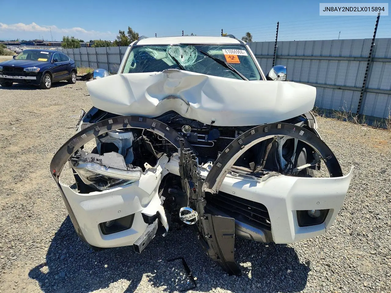 2020 Nissan Armada Sl VIN: JN8AY2ND2LX015894 Lot: 61066966