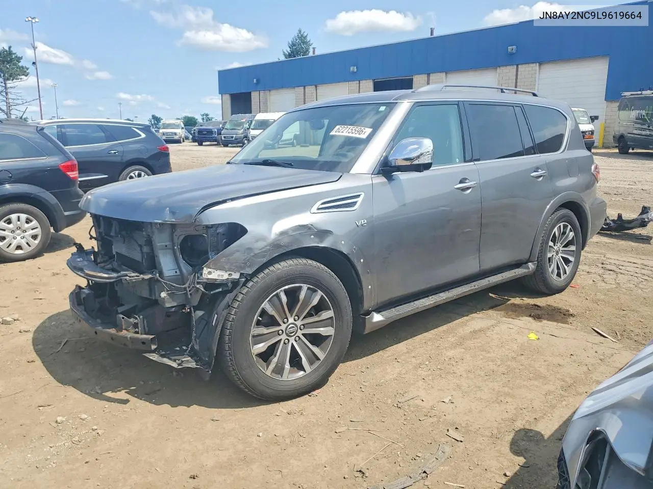 2020 Nissan Armada Sl VIN: JN8AY2NC9L9619664 Lot: 62215596