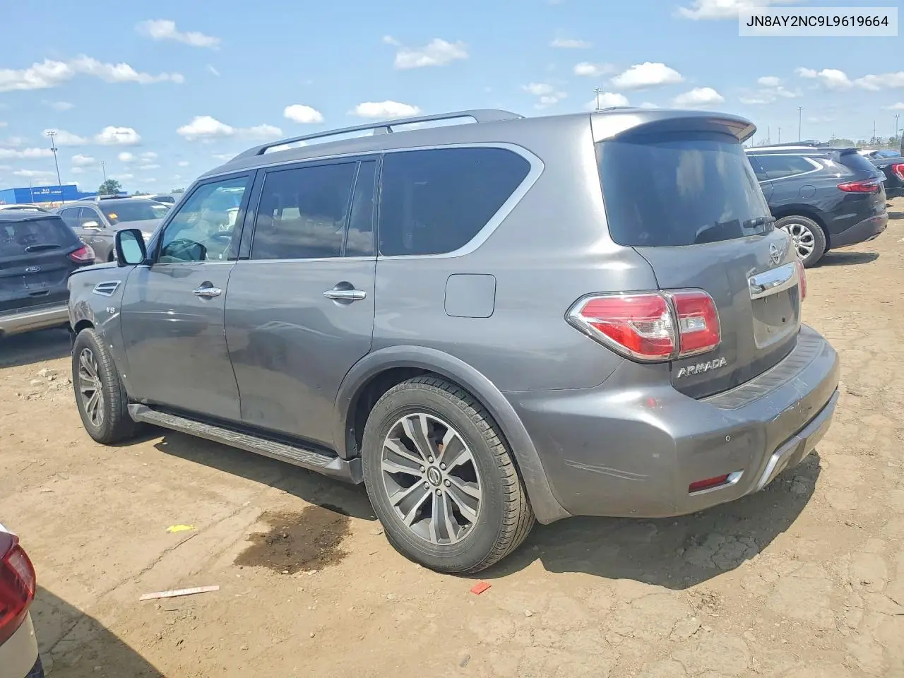 2020 Nissan Armada Sl VIN: JN8AY2NC9L9619664 Lot: 62215596