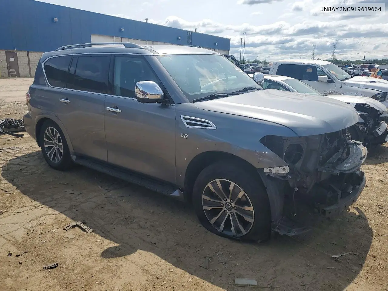 2020 Nissan Armada Sl VIN: JN8AY2NC9L9619664 Lot: 62215596