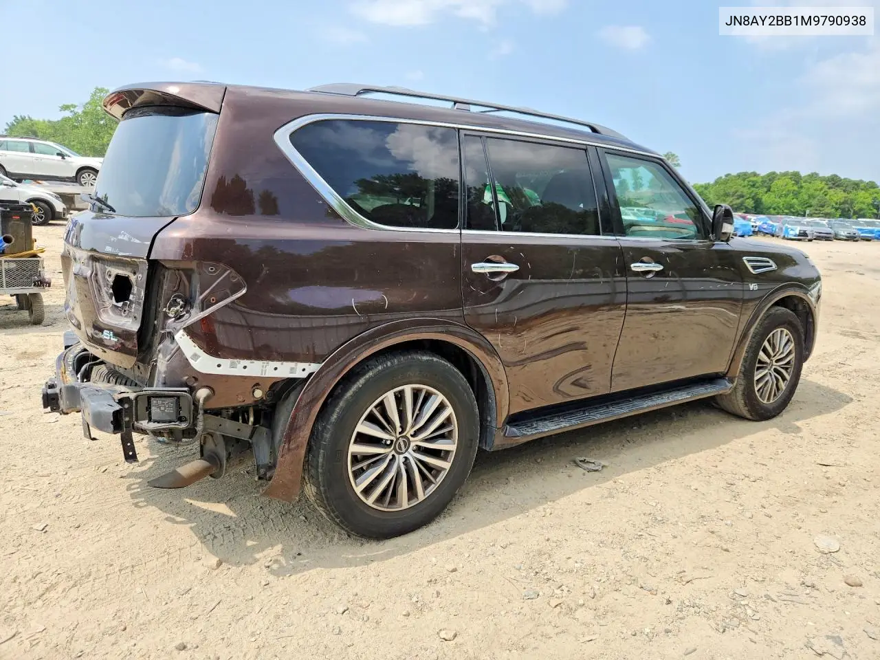 2021 Nissan Armada Sl VIN: JN8AY2BB1M9790938 Lot: 57658426