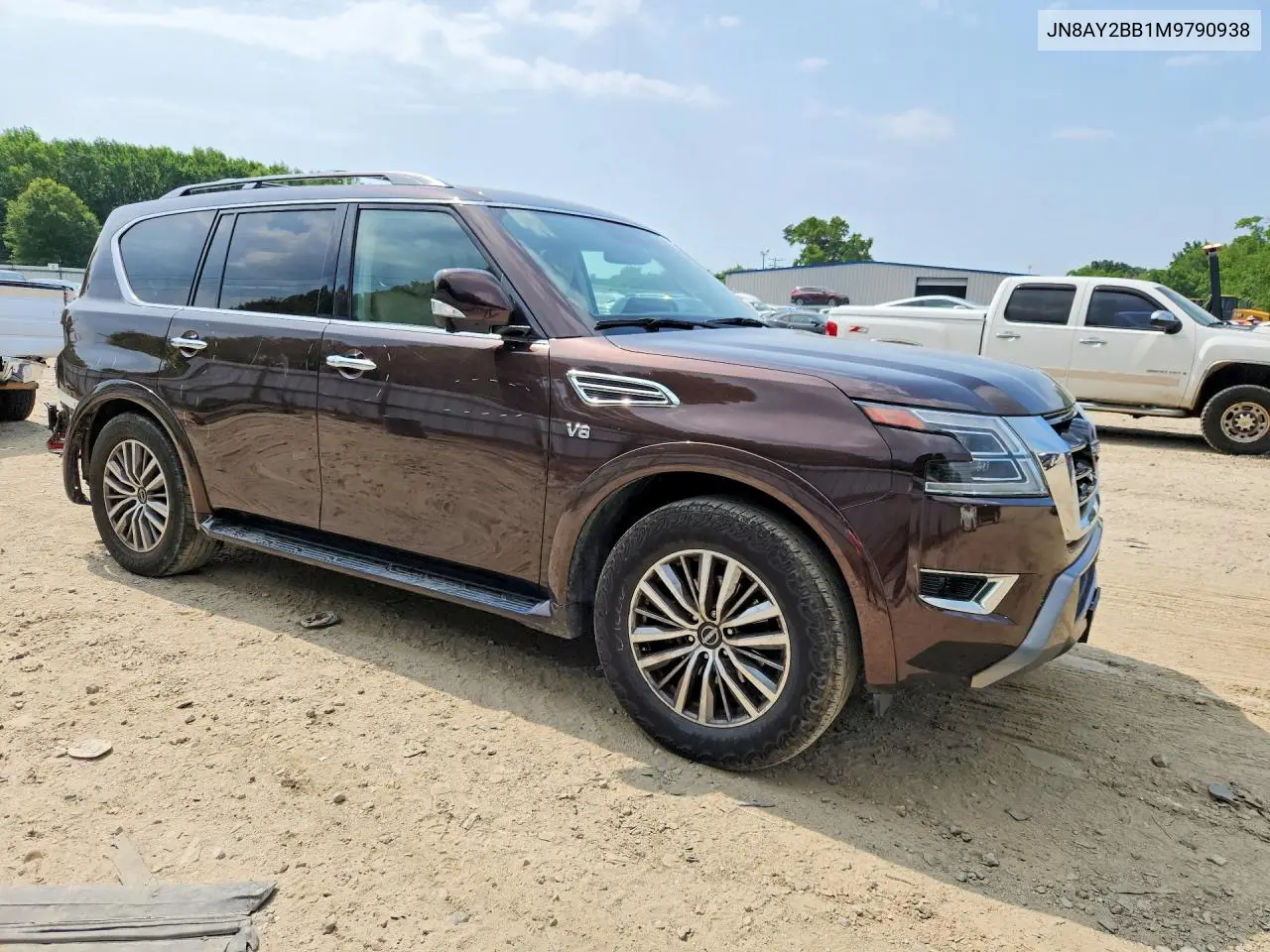 2021 Nissan Armada Sl VIN: JN8AY2BB1M9790938 Lot: 57658426