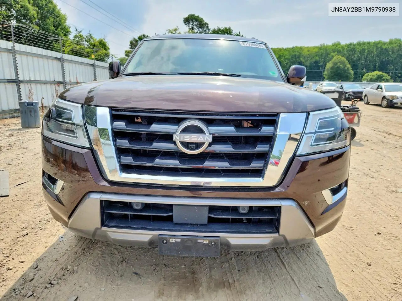 2021 Nissan Armada Sl VIN: JN8AY2BB1M9790938 Lot: 57658426
