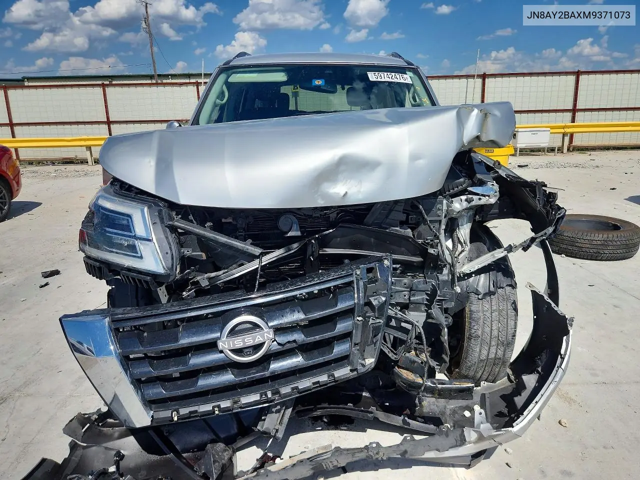 2021 Nissan Armada Sl VIN: JN8AY2BAXM9371073 Lot: 59742476