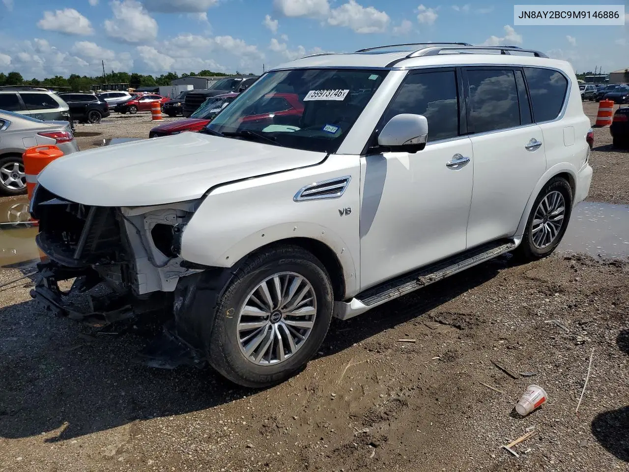 2021 Nissan Armada Sl VIN: JN8AY2BC9M9146886 Lot: 59973746