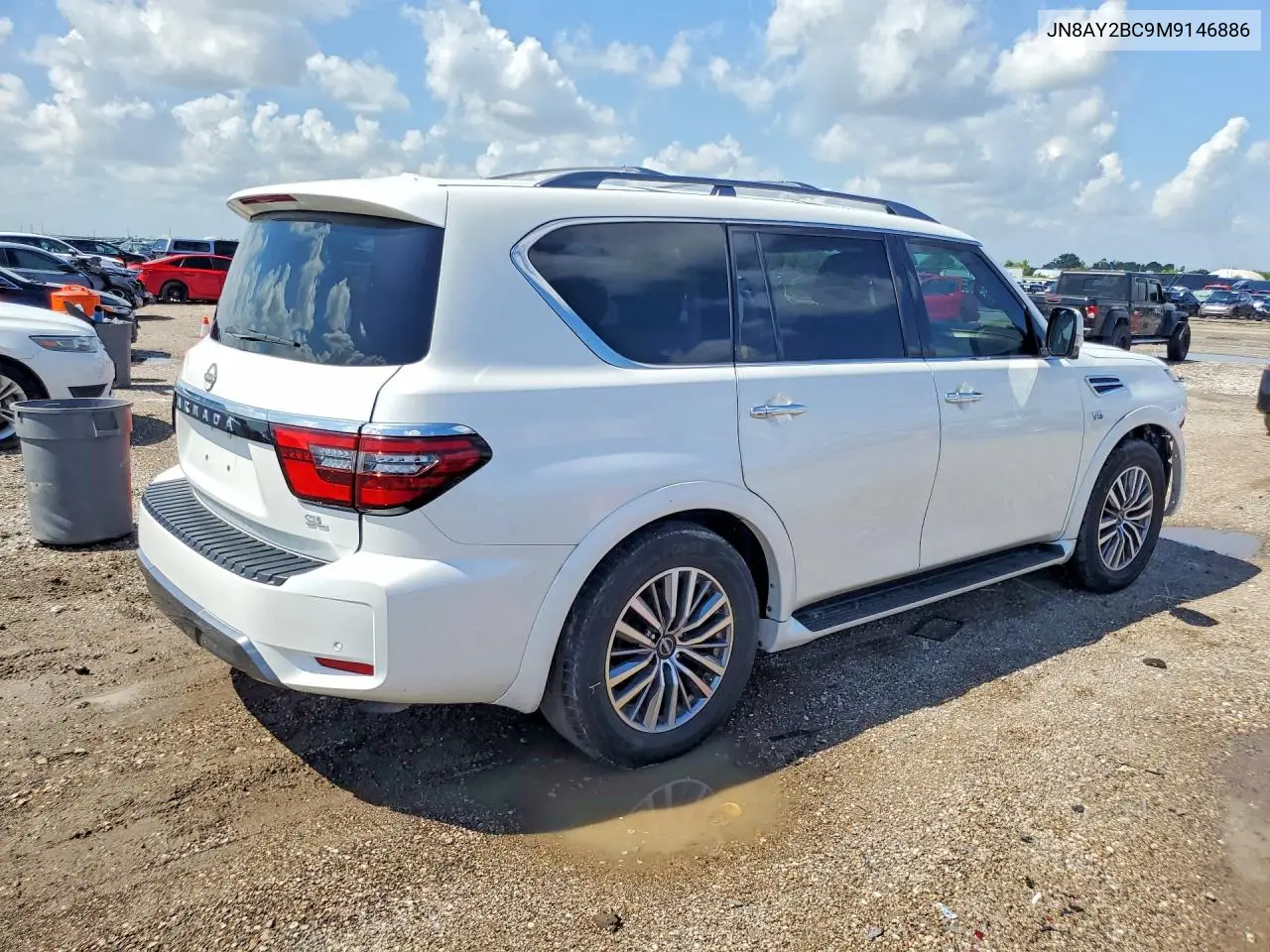 2021 Nissan Armada Sl VIN: JN8AY2BC9M9146886 Lot: 59973746