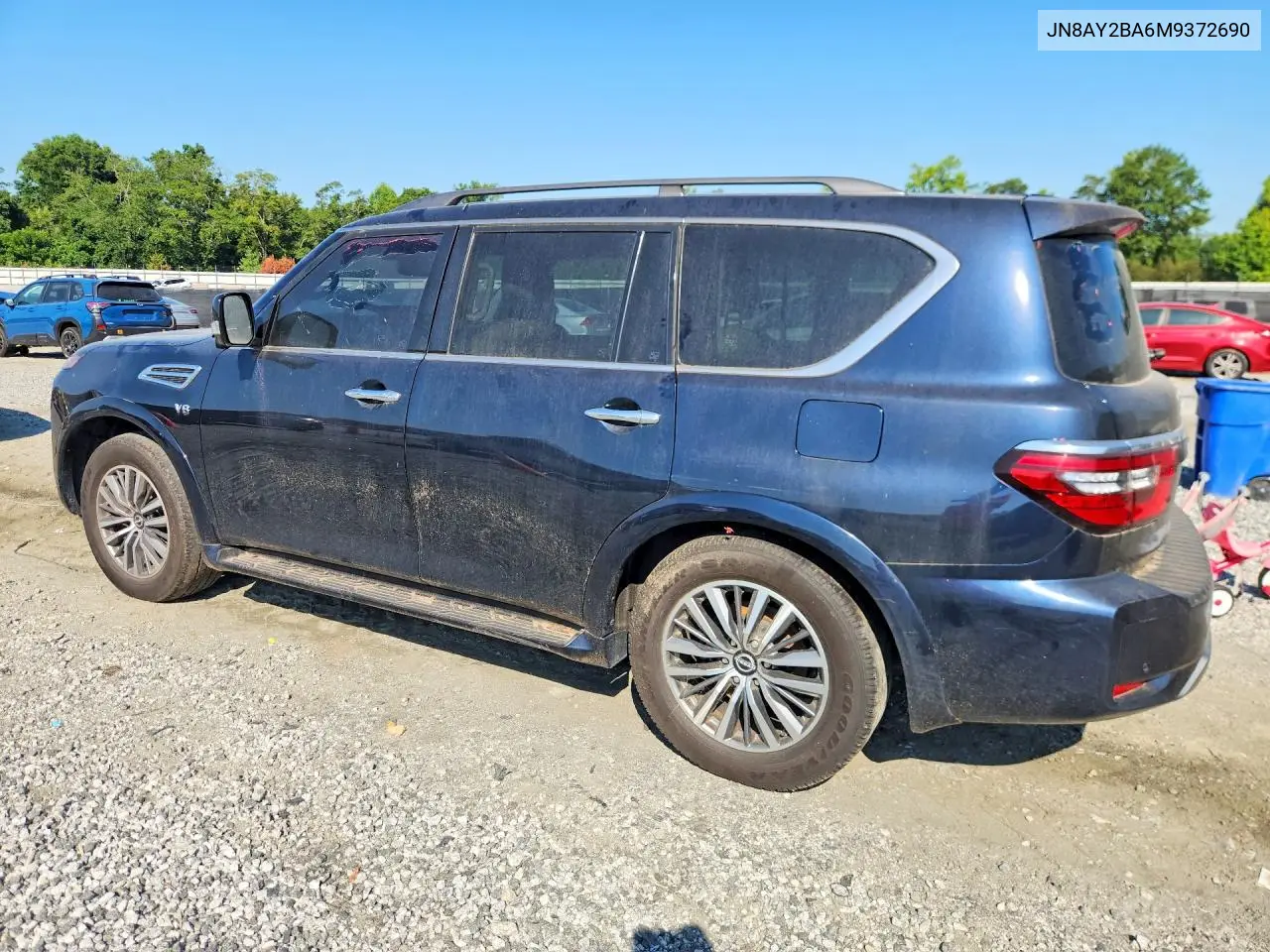 2021 Nissan Armada Sl VIN: JN8AY2BA6M9372690 Lot: 61319516