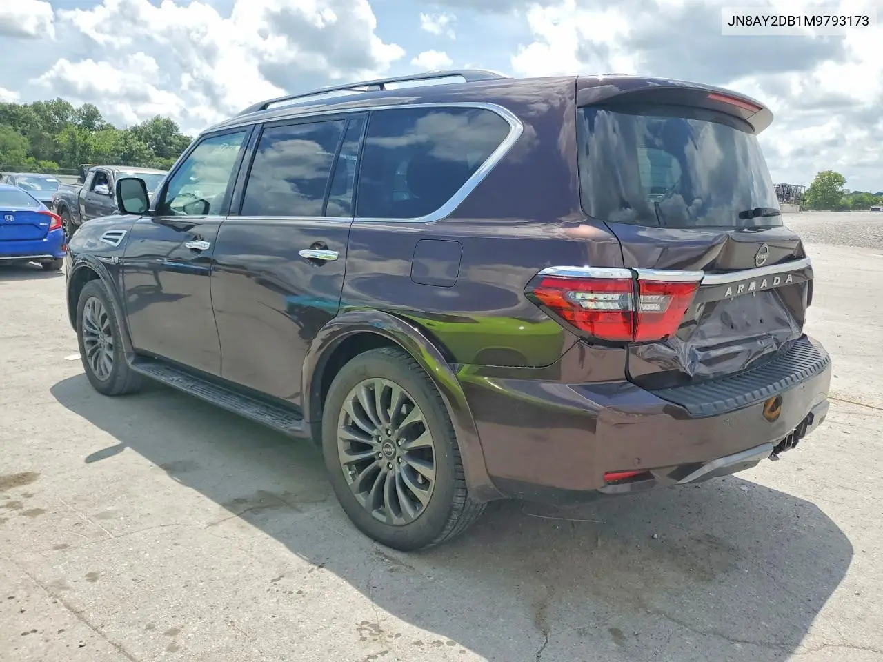 2021 Nissan Armada Platinum VIN: JN8AY2DB1M9793173 Lot: 61942626
