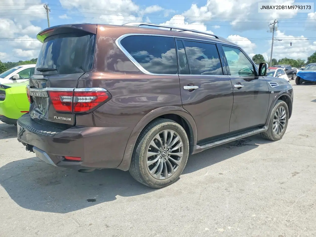 2021 Nissan Armada Platinum VIN: JN8AY2DB1M9793173 Lot: 61942626