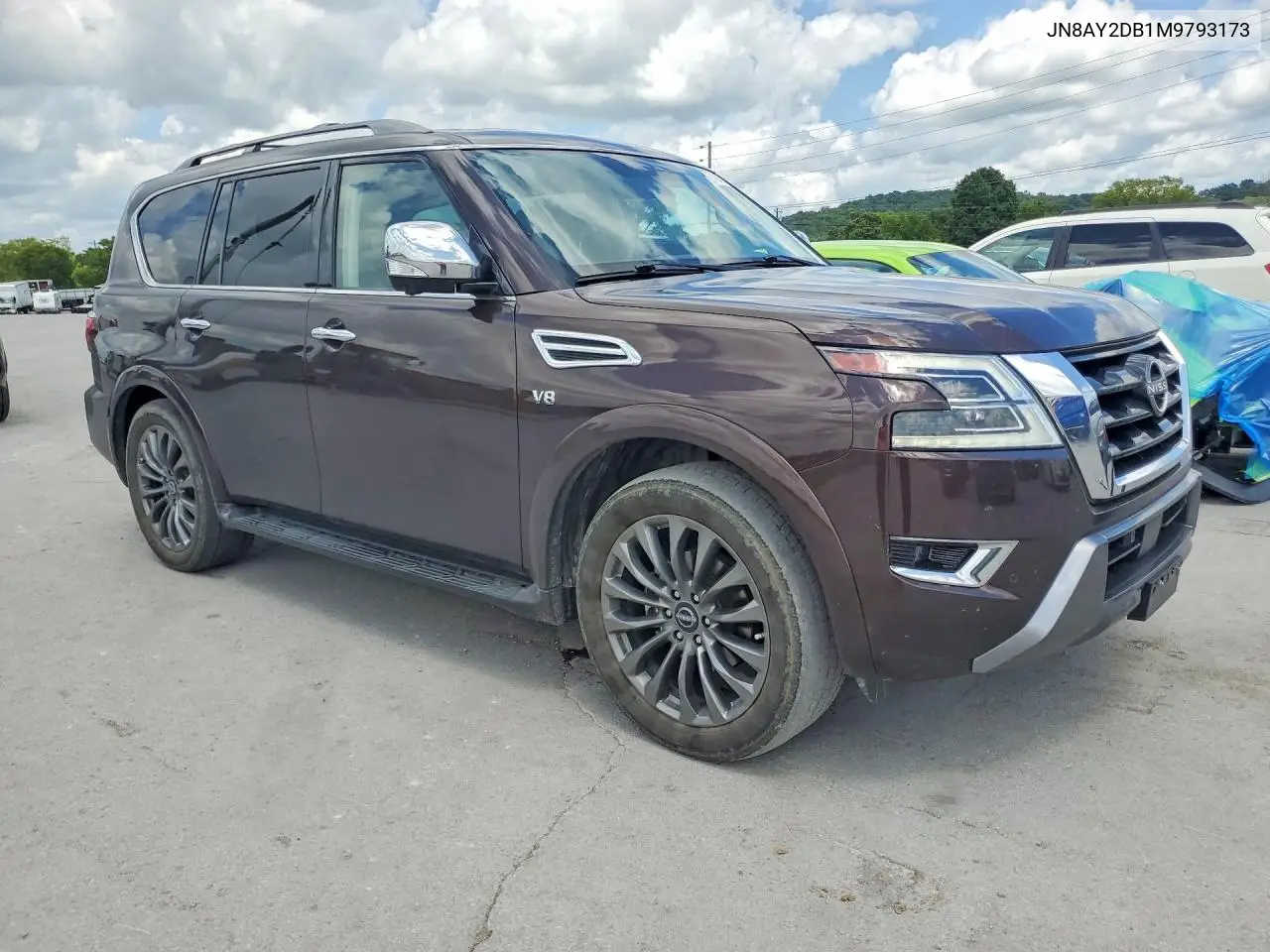 2021 Nissan Armada Platinum VIN: JN8AY2DB1M9793173 Lot: 61942626
