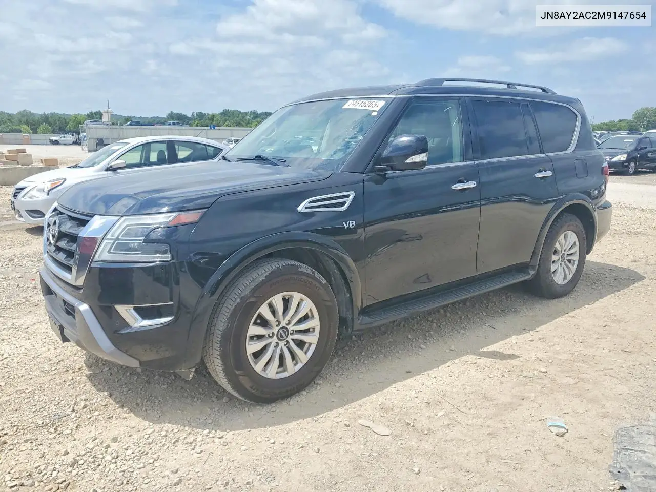 2021 Nissan Armada Sv VIN: JN8AY2AC2M9147654 Lot: 74515265