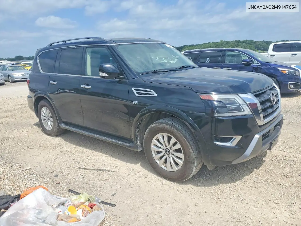 2021 Nissan Armada Sv VIN: JN8AY2AC2M9147654 Lot: 74515265