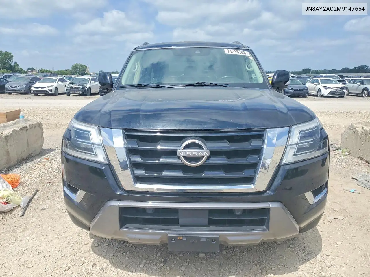 2021 Nissan Armada Sv VIN: JN8AY2AC2M9147654 Lot: 74515265