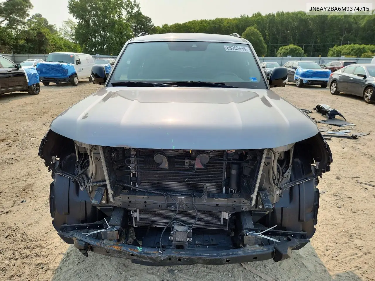 2021 Nissan Armada Sl VIN: JN8AY2BA6M9374715 Lot: 85963485