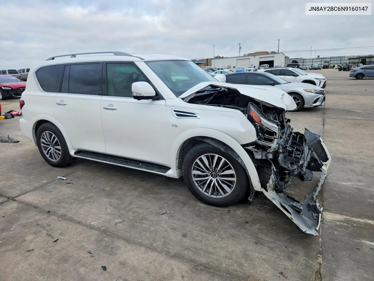 2022 Nissan Armada Sl VIN: JN8AY2BC6N9160147 Lot: 56659136