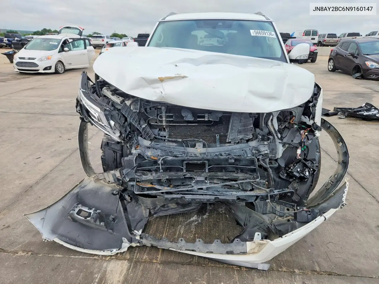 2022 Nissan Armada Sl VIN: JN8AY2BC6N9160147 Lot: 56659136