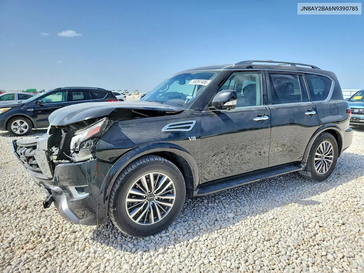 2022 Nissan Armada Sl VIN: JN8AY2BA6N9390785 Lot: 59297406