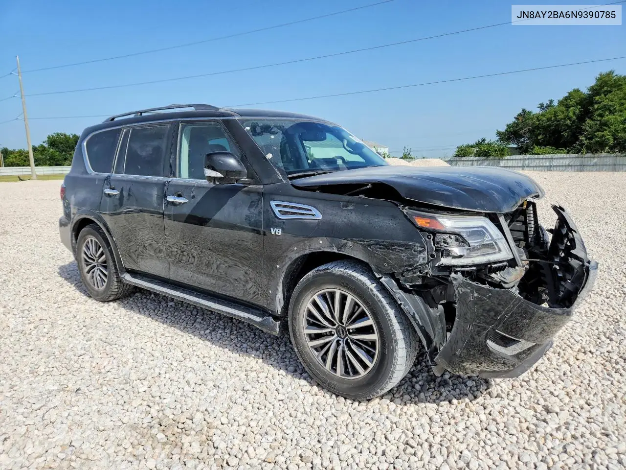 2022 Nissan Armada Sl VIN: JN8AY2BA6N9390785 Lot: 59297406