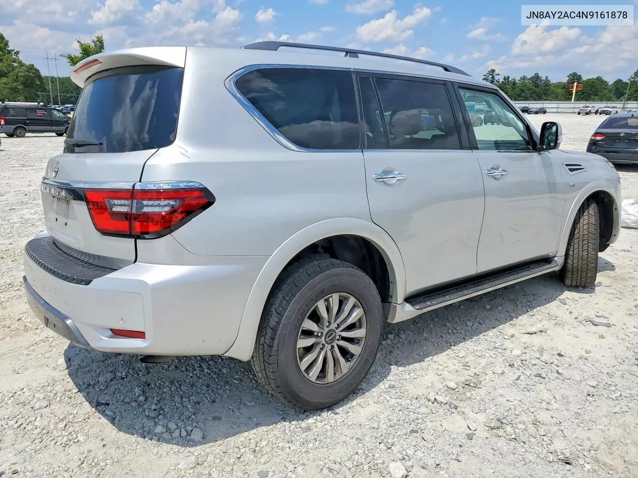 2022 Nissan Armada Sv VIN: JN8AY2AC4N9161878 Lot: 60457336