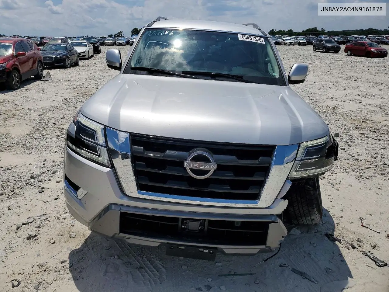 2022 Nissan Armada Sv VIN: JN8AY2AC4N9161878 Lot: 60457336