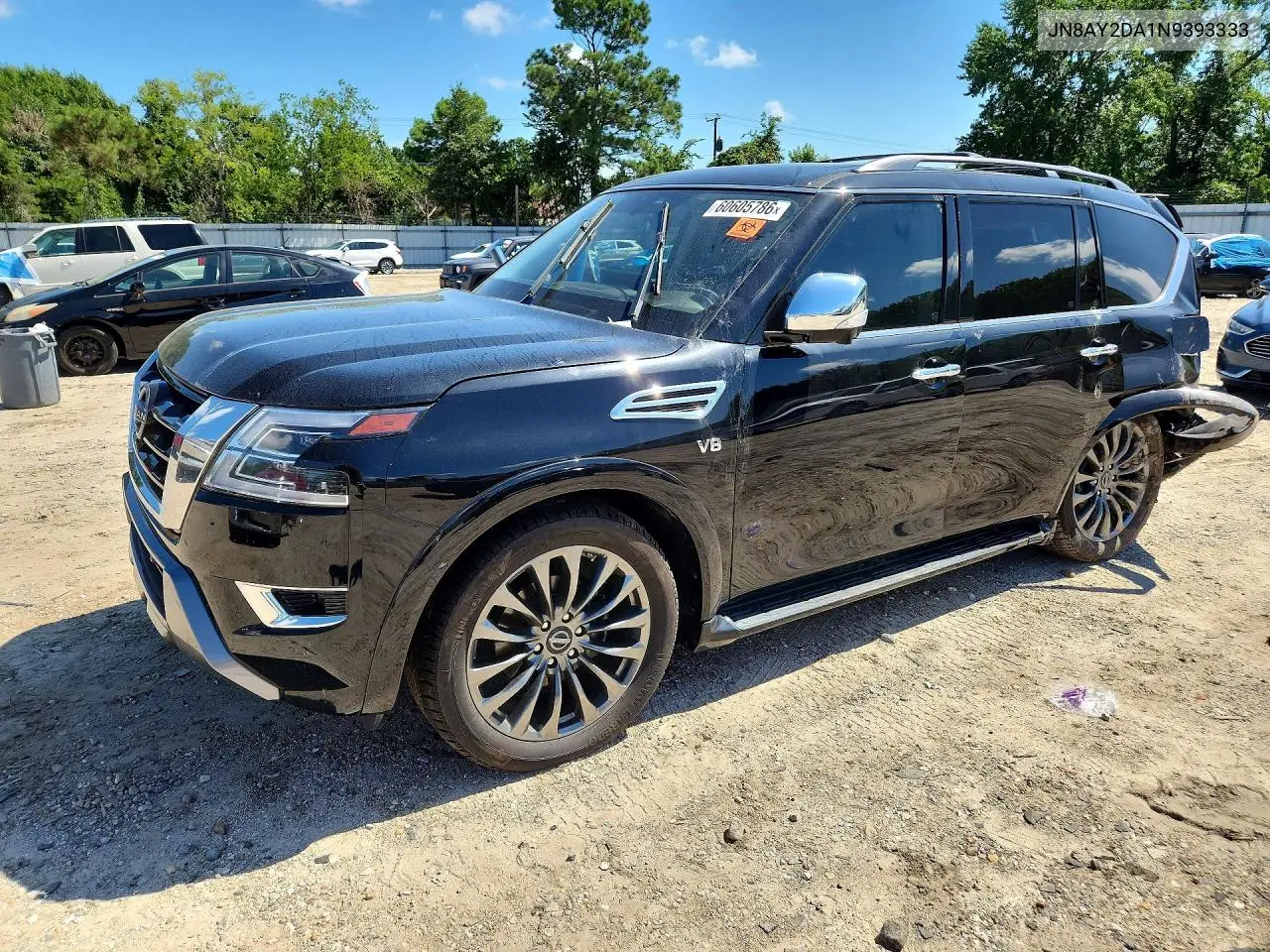 2022 Nissan Armada Platinum VIN: JN8AY2DA1N9393333 Lot: 60605786