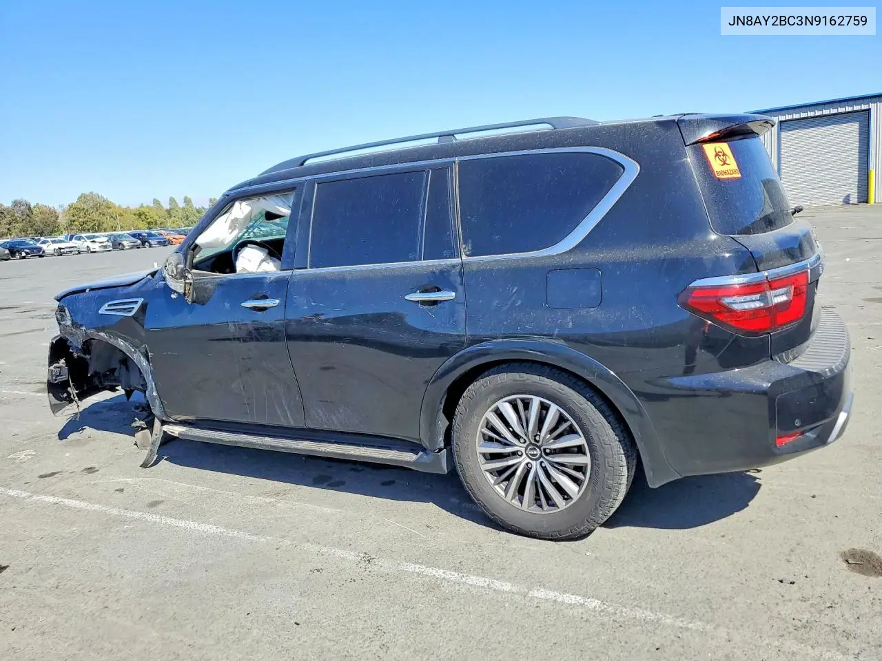 2022 Nissan Armada VIN: JN8AY2BC3N9162759 Lot: 61715286