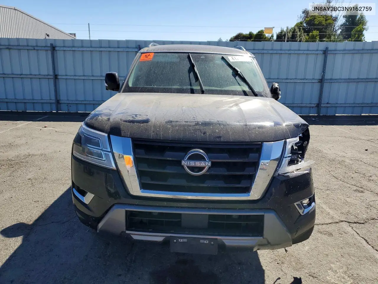 2022 Nissan Armada VIN: JN8AY2BC3N9162759 Lot: 61715286