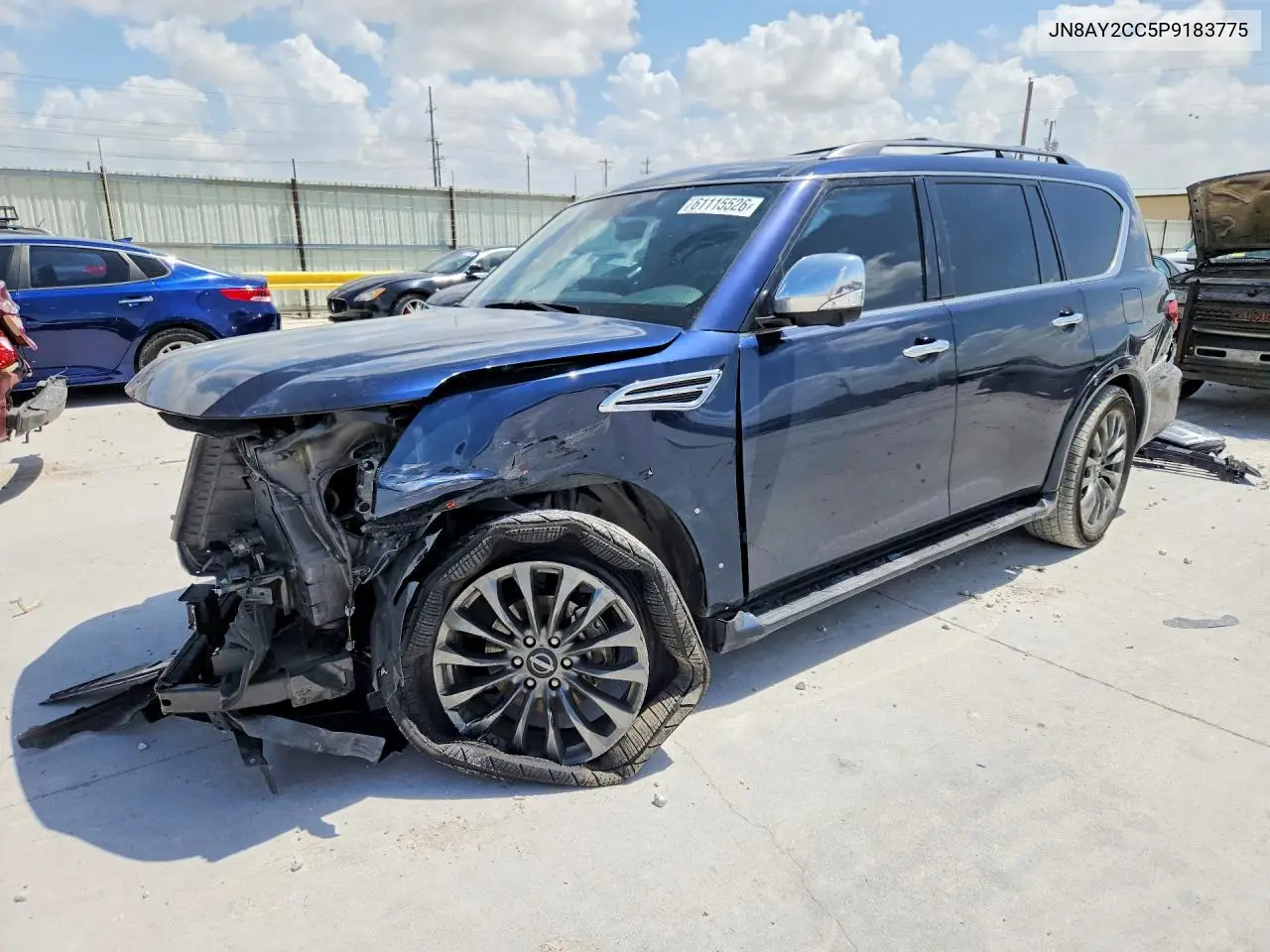 2023 Nissan Armada Platinum VIN: JN8AY2CC5P9183775 Lot: 61115526