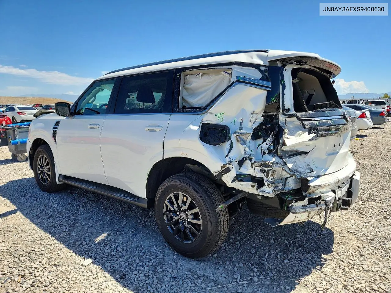 2025 Nissan Armada Sv VIN: JN8AY3AEXS9400630 Lot: 60161056