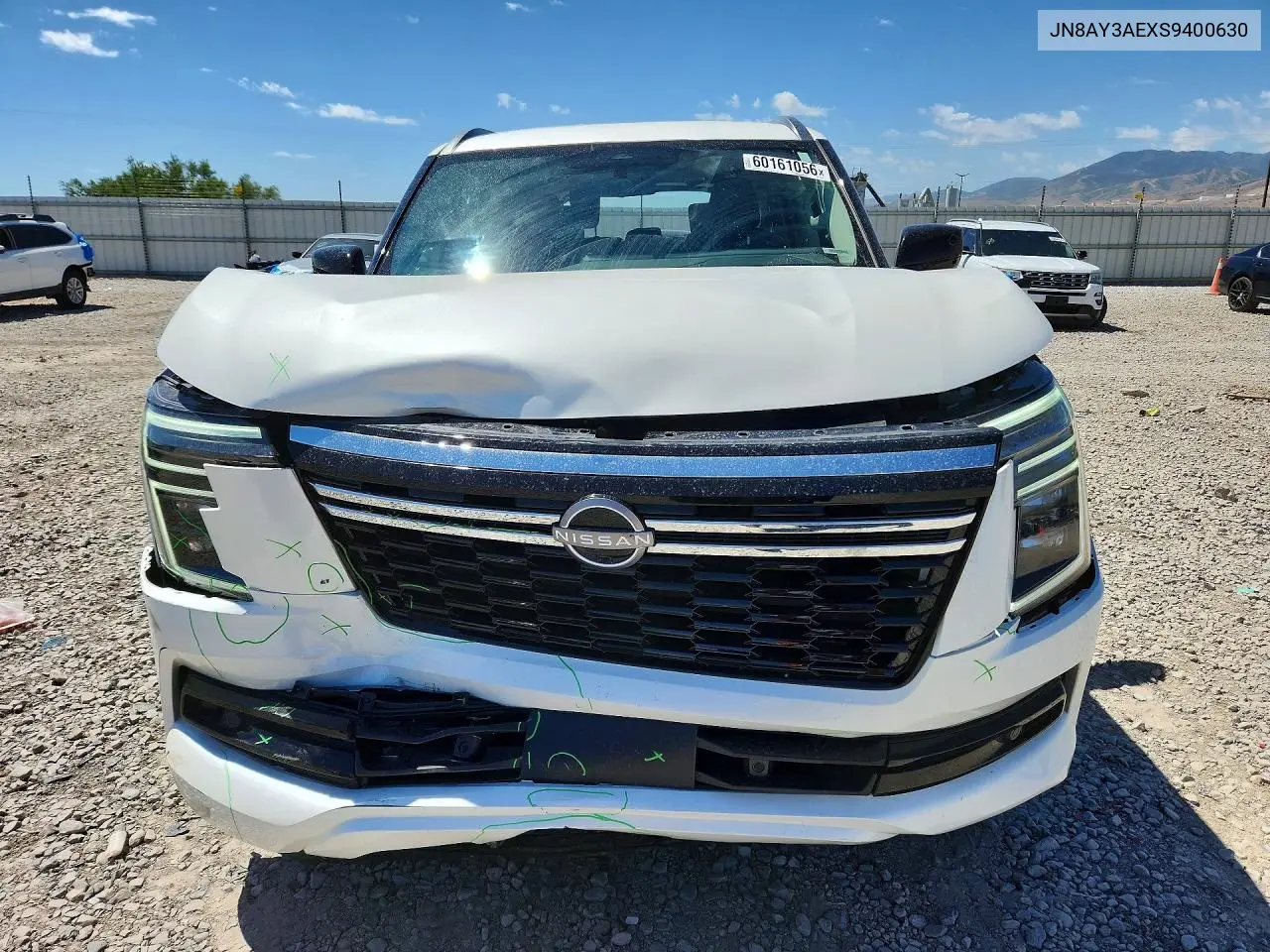 2025 Nissan Armada Sv VIN: JN8AY3AEXS9400630 Lot: 60161056