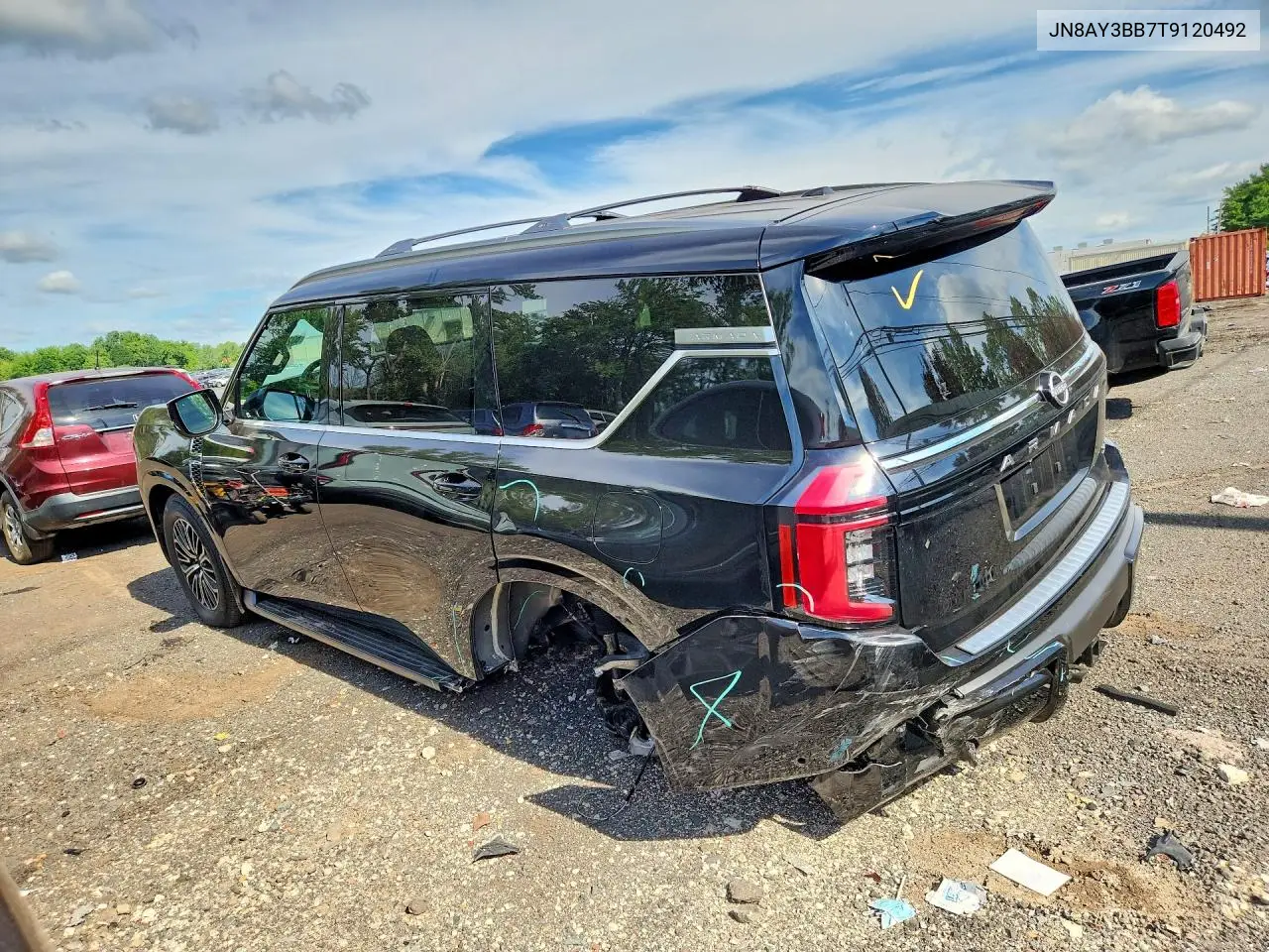2026 Nissan Armada Sl VIN: JN8AY3BB7T9120492 Lot: 60237436