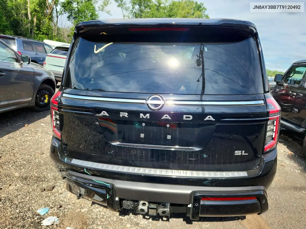 2026 Nissan Armada Sl VIN: JN8AY3BB7T9120492 Lot: 60237436