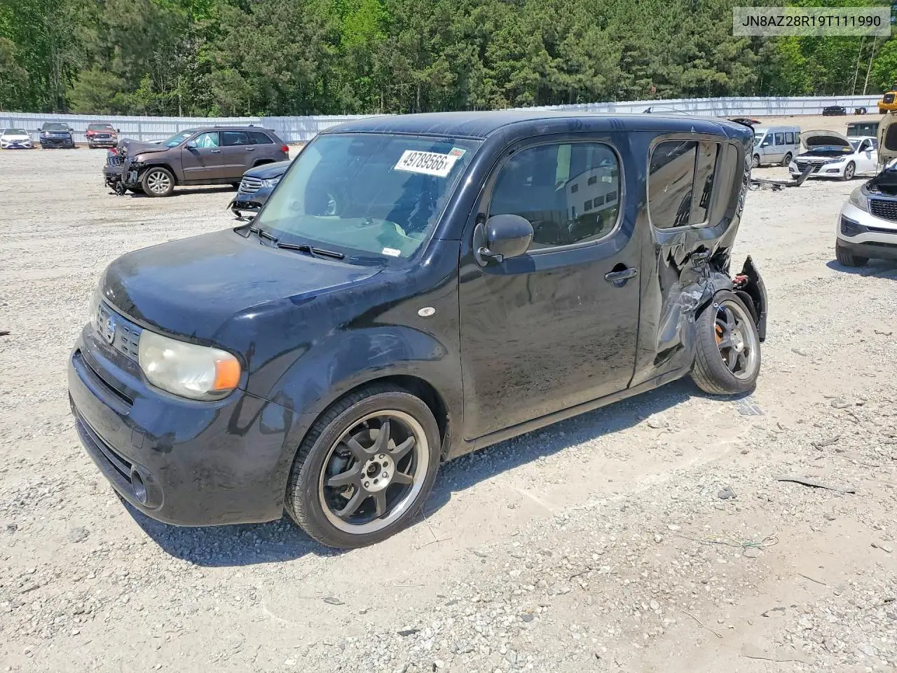 2009 Nissan Cube 1.8 VIN: JN8AZ28R19T111990 Lot: 49789566