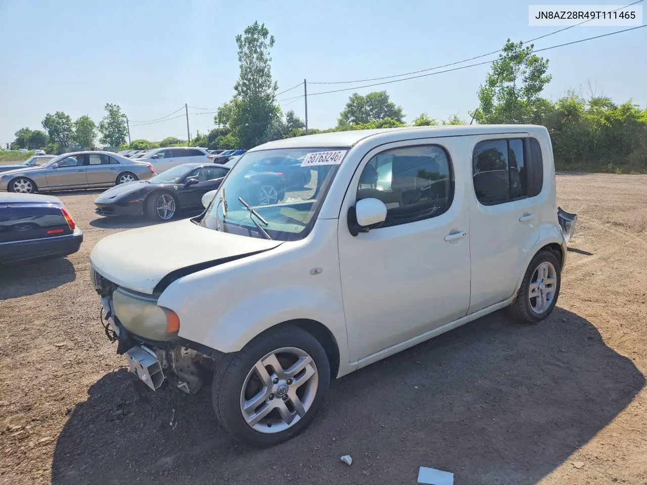 2009 Nissan Cube 1.8 VIN: JN8AZ28R49T111465 Lot: 58763246