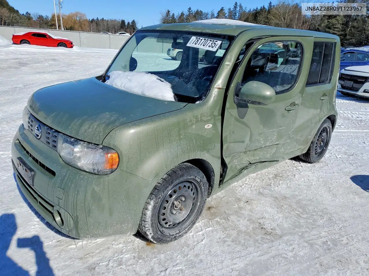 2009 Nissan Cube Base VIN: JN8AZ28R09T123967 Lot: 78170735