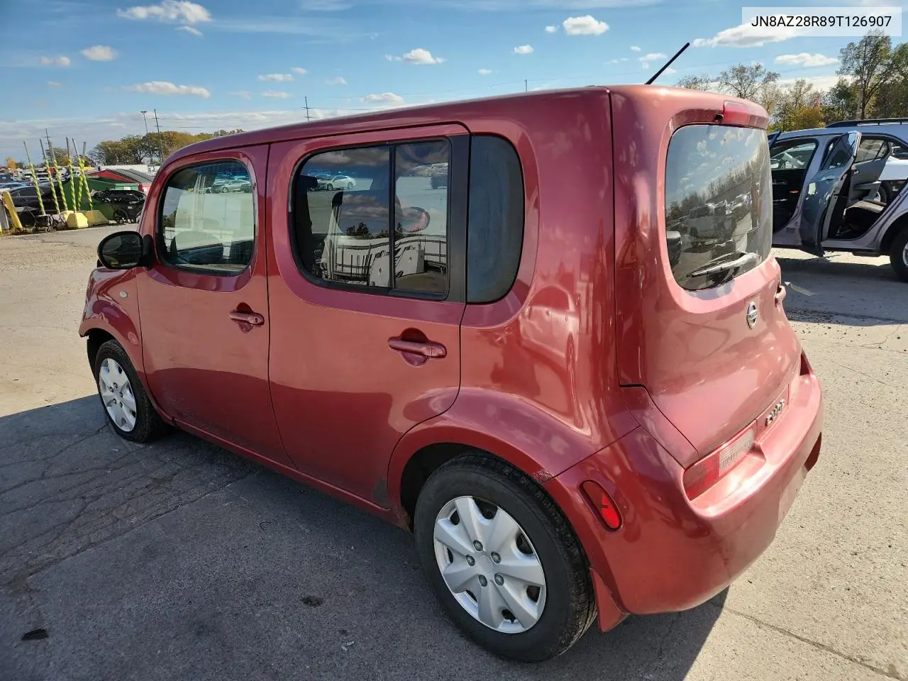 2009 Nissan Cube Base VIN: JN8AZ28R89T126907 Lot: 90593205