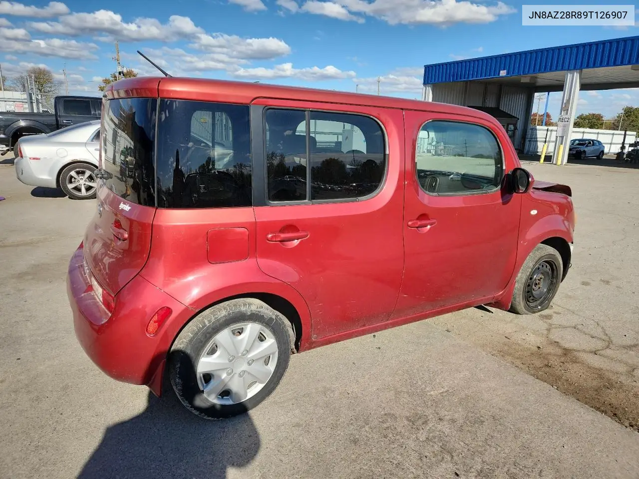 2009 Nissan Cube Base VIN: JN8AZ28R89T126907 Lot: 90593205