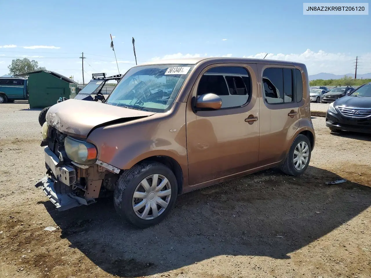 2011 Nissan Cube 1.8 VIN: JN8AZ2KR9BT206120 Lot: 56134816