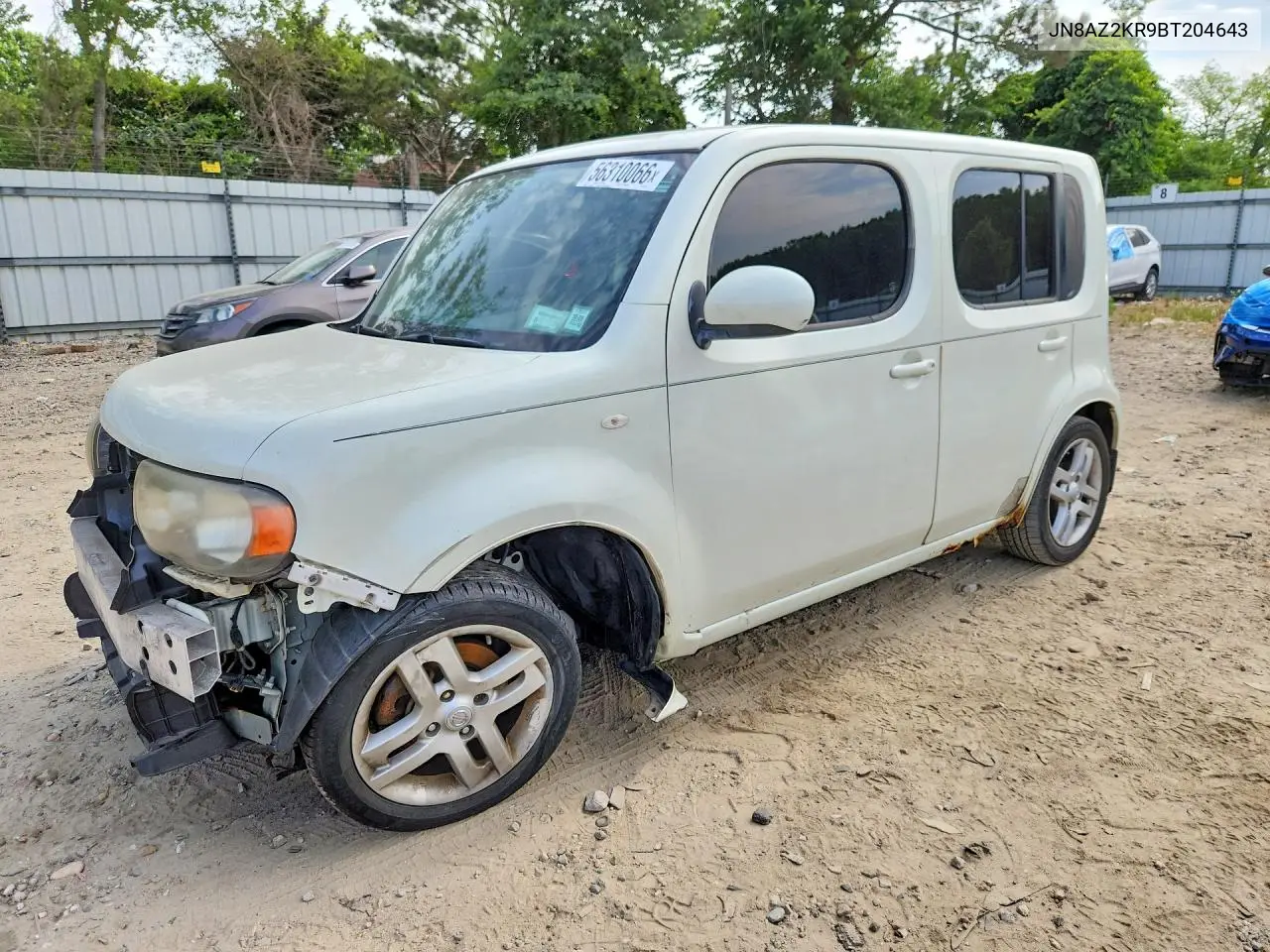2011 Nissan Cube 1.8 VIN: JN8AZ2KR9BT204643 Lot: 56310066